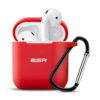 ESR AirPods Protective Silicone Case Red (With Keychain)