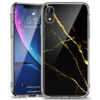 ESR iPhone XR Mimic Tempered Glass Case Marble Black Gold (489424071205)