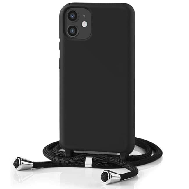Θήκη Orso Soft TPU Κορδόνι Black iPhone 11