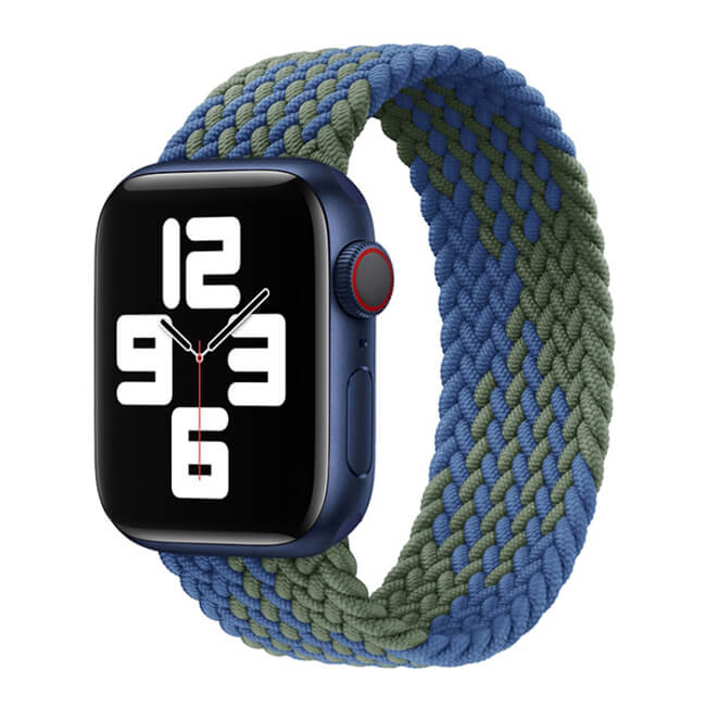 Hera Braided Blue/Green Λουράκι για Apple Watch 42/44/45/49mm (Size: L)