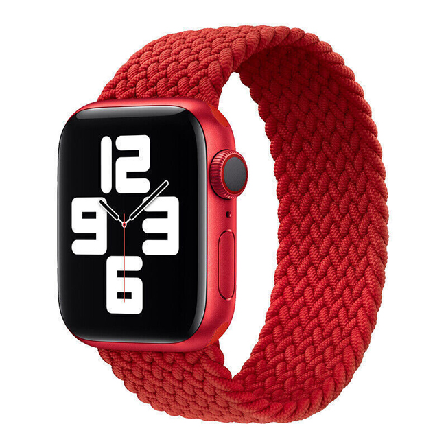 Hera Braided Red Λουράκι για Apple Watch 42/44/45/49mm (Size: M)