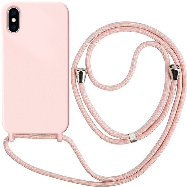 Θήκη Orso Cloud Κορδόνι Pink Sand iPhone X/Xs